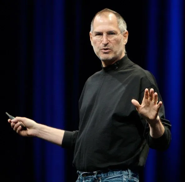 Steve Jobs, cofundador de Apple, durante una conferencia